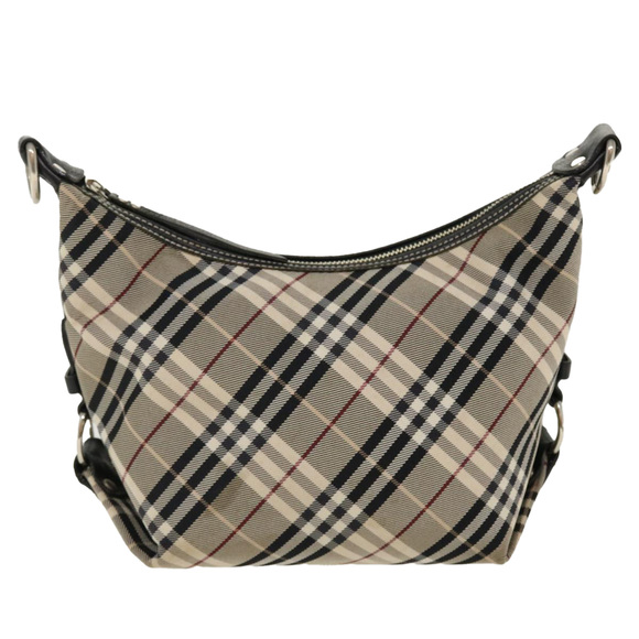 BURBERRY Nova Check Shoulder Bag Nylon Beige Auth 39630 - Picture 13 of 16